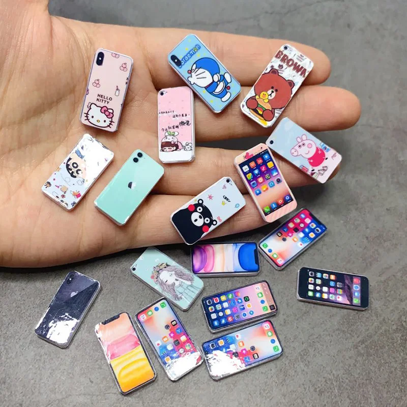 Mobile-Phone-Model Doll Houes-Decoration-Accessories OB11 Barbies 1:12-Scale for BJD