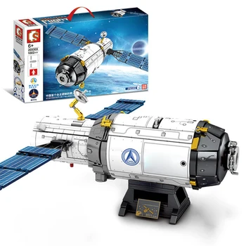 

1002Pcs Moc Technology Aeroespacial Series Assembled DIY Building Blocks Spaceship Bricks Model STEM Toy Birthday Gift For 8+
