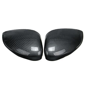 

ABS plastic Side Mirror Cover Black Exterior Left/Right Wing Carbon Fiber Style For Ford FIESTA MK7