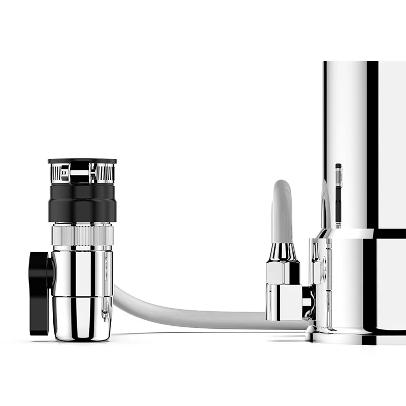  Water Filter Desktop Stainless Steel Water Purifier Faucet Healthy Ceramic Cartridge Kitchen Water  - 4000072439100