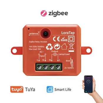 

Tuya ZigBee 3.0 Smart Life Breaker Relay Module Wireless Remote Control, Work with Echo Alexa Google Home Voice Assistant DIY