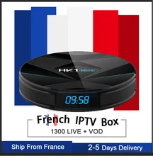 HK1mini+ RK3318 16/32/64G Android9.0 Smart TV Box&Pro French NEO subscription Europe Belgium France Arabic IPTV Set-Top Box