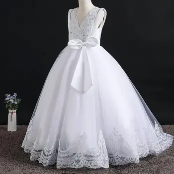 

Ball Gown for Girls Long Dress First Communion Vestidos Teens Prom Princess Lace Dress Beading Birthday Party Dresses J833