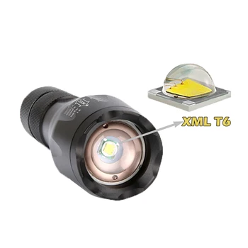

100PCS OEM 1000LM R5-T6 LED Flashlight XML T6 Flashlight A100 E17 G700 Lantern Zoomable Torch Linterna for 18650 AAA