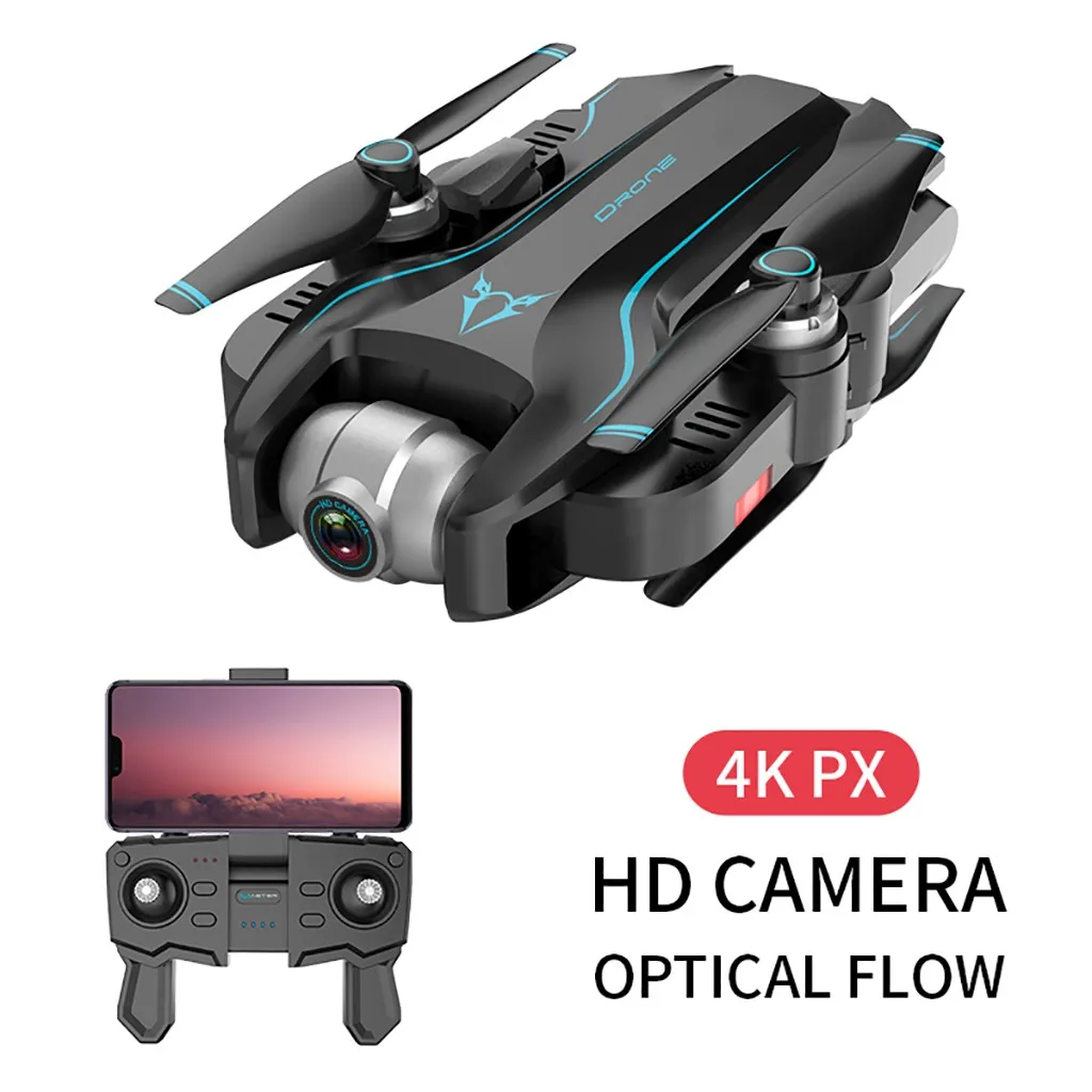 2,4G 4K оптикальпоток после двойной траектории полета FPV RC Дрон HD видео запись# y2