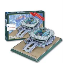 Южная Корея, Сеульский стадион, футбол, 3D Бумага, сделай сам, головоломка 3420, модель, Обучающие комплекты игрушек, детская Подарочная игрушка для мальчика