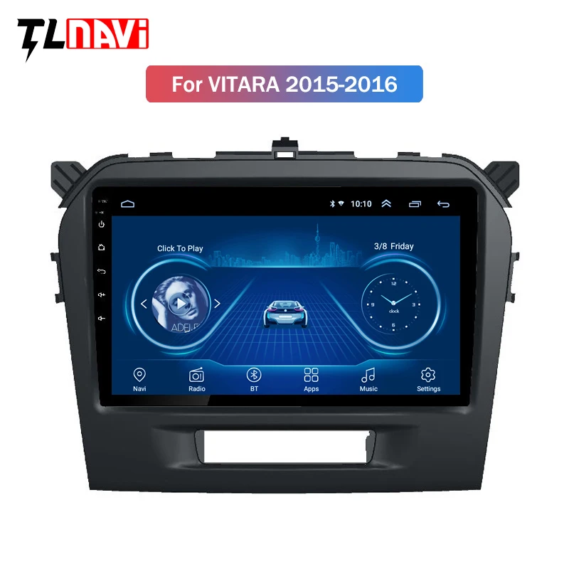 9 дюймов Android 8,1 Автомобильный мультимедийный dvd-плеер для Suzuki Vitara gps навигации радио BT WI-FI карта