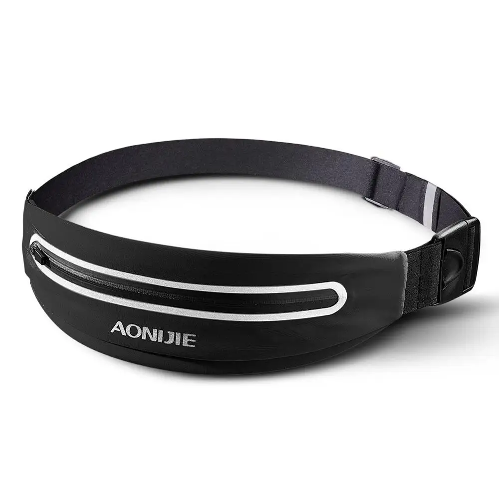Black. AONIJIE E919 Регулируемый тонкий ремень для бега Сумка для бега поясная сумка для путешествий марафон тренажерный зал тренировки фитнес 6,0-в держатель телефона - Цвет: Black.
