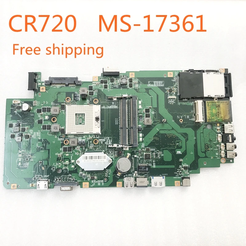 latest motherboard for pc For MSI CR720 Laptop Motherboard MS-17361 VER:1.1 Mainboard 100%tested fully work best pc motherboard for music production