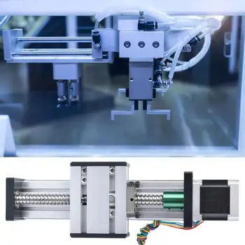 

500mm Stroke Single Shaft Ball Screw Linear Guide Rail CNC Sliding Table with 42 Motor linear ball bearing