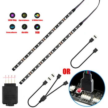 

Magnetic RGB LED Strip Computer Lighting uv DC12V Software Control Lighting For PC Computer Mid Tower DIY Aura Sync M/B