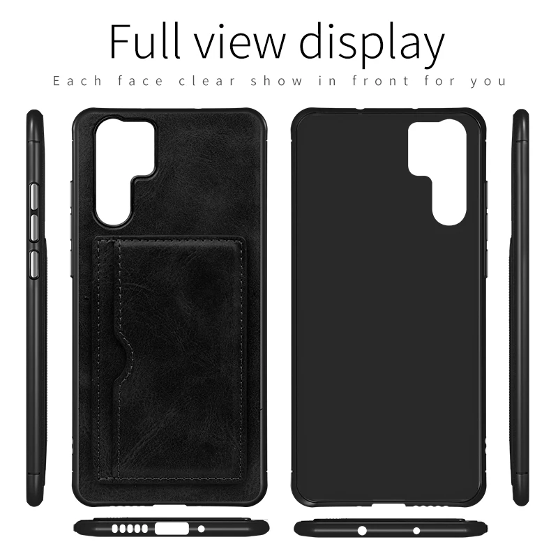Чехол для телефона из искусственной кожи с подставкой для huawei P30 P20 mate 20 Pro Lite Nova3E 4E ультра тонкий роскошный протектор телефона с отделением для карт