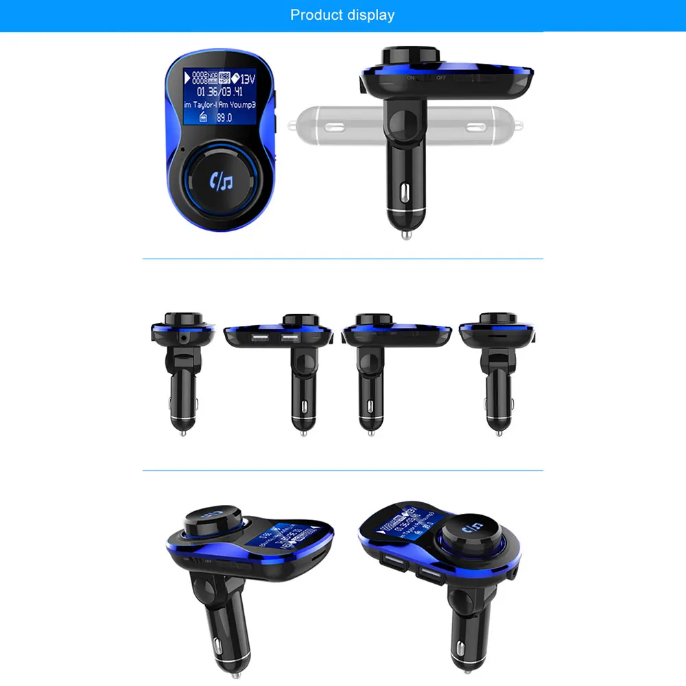 Автомобильный радиоприемник MP3-плеер BC28 беспроводной fm-модулятор Hands-free Bluetooth fm-передатчик двойной usb зарядка 3.1A поддержка u-диска