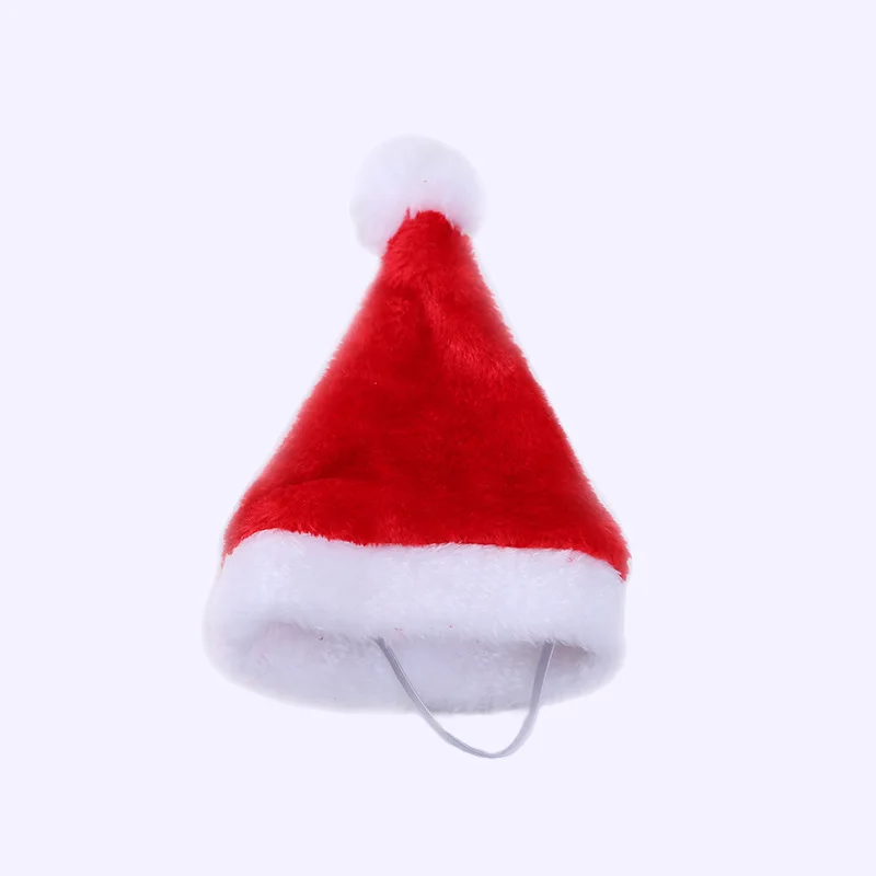 1pc Christmas Pet Santa Hat Small Puppy Cat Dog Cap for Home New Year Decoration Pet Gift Navidad Holiday Party Supplies