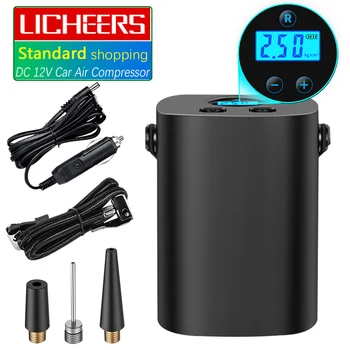 

DC 12V Air compressor LED Display 3 Nozzles Fast Electric Air Pump For Car SUV Bicycle Motorcycle Tire Swimming Ring Pool Toys