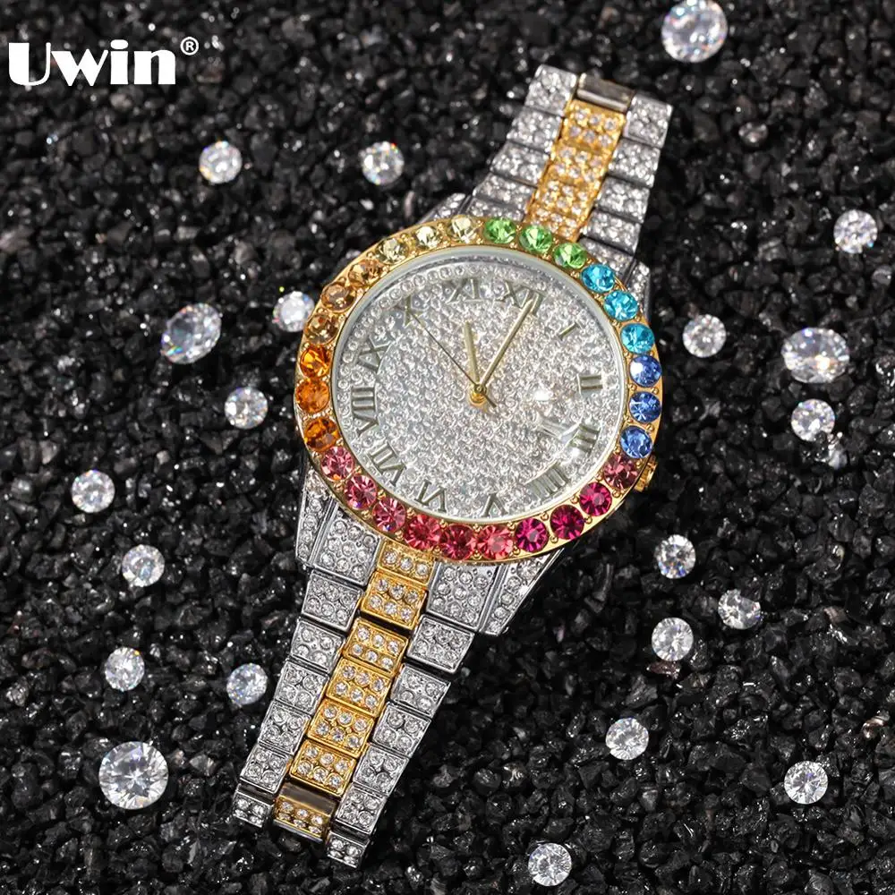 cubic zirconia iced out watch