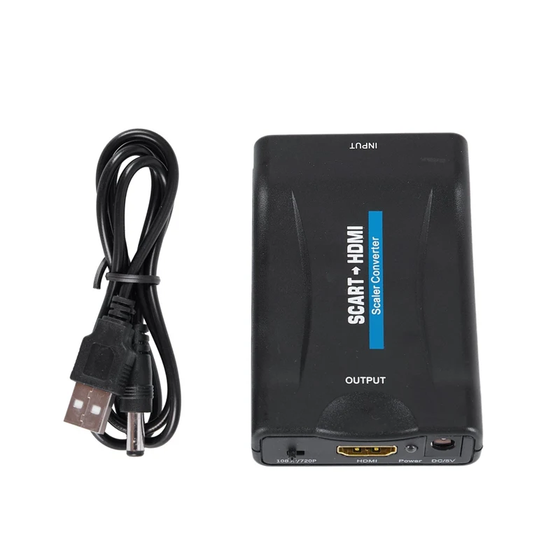 Конвертер Scart в HDMI конвертер преобразователь видео конвертер|Кабели HDMI| |