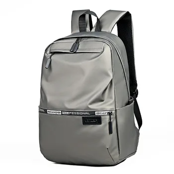 

Nylon Waterproof Backpacks Men School Bags for Boys Teenage Middle High School Student Bagpack College Style Backbag Gray