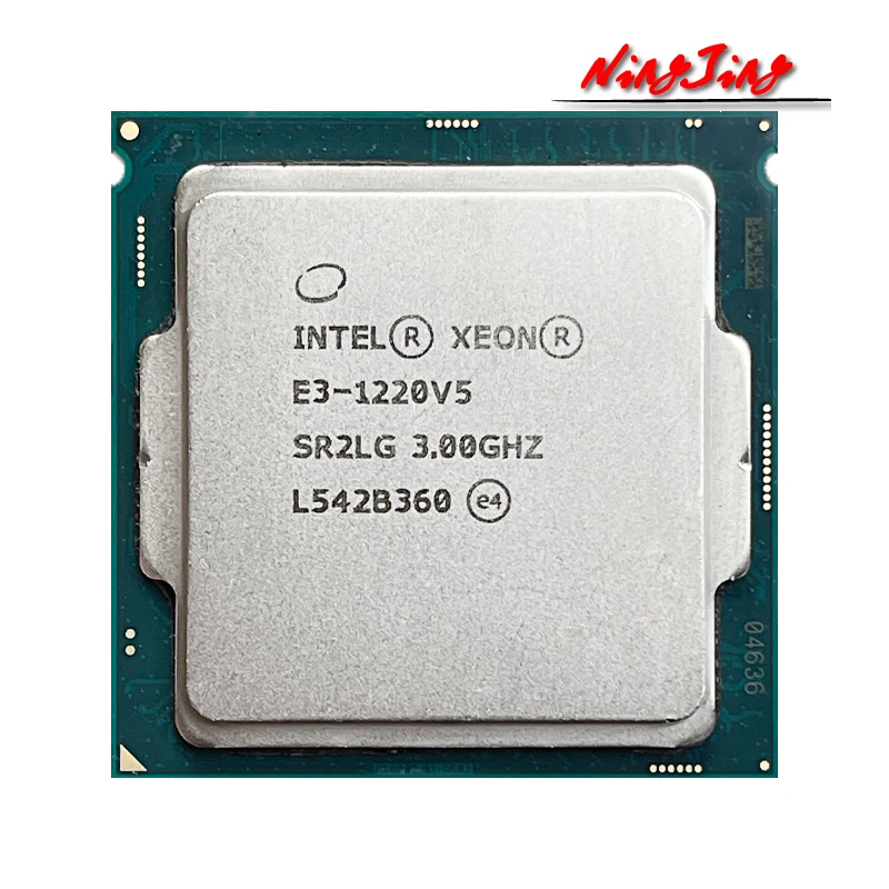 Процессор Intel Xeon E3-1220 v5 E3 1220v5 1220 четырехъядерный процессор LGA 3 0 1151 ГГц 80 Вт |