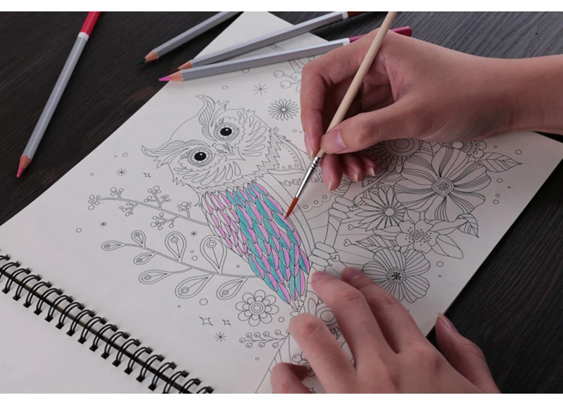 72Colors Safe Non-toxic Indonesia Lead Watercolor Pencils,Watercolor Pencil Art Set,Watercolor, Writing Drawing Art Supplies, 3mm Core (14)