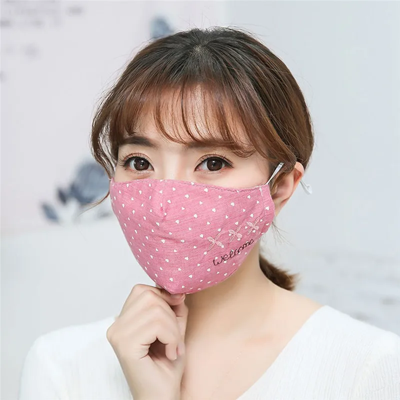 Anti Pollution Cotton PM2.5 Black mouth Mask anti dust mask Activated carbon filter Windproof Mouth-muffle Face masks Care 3