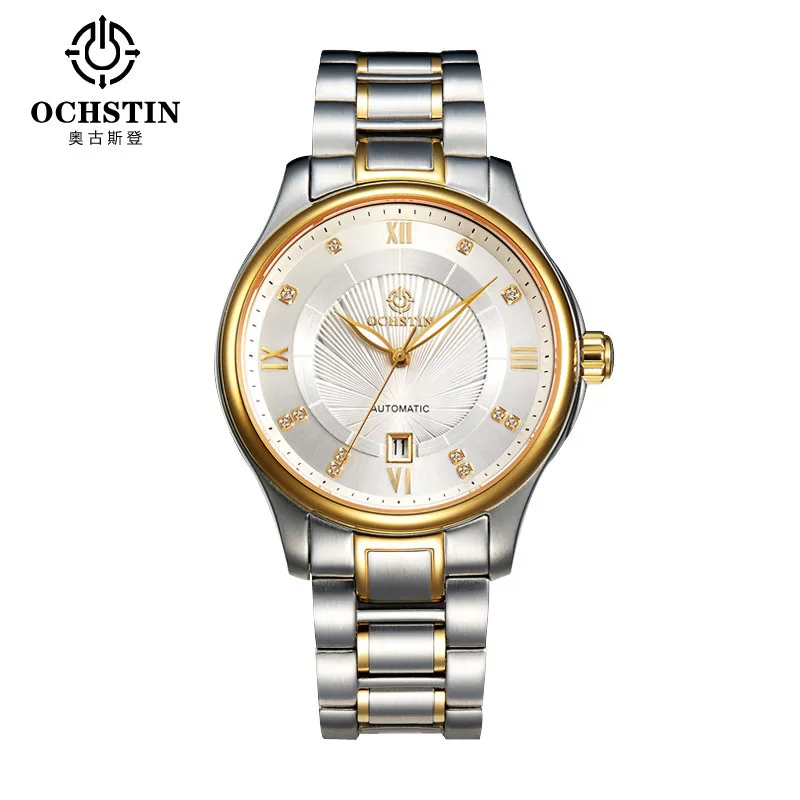 

OCHSTIN Steel Band Men Automatic Mechanical Military Sports Watches Fashion Calendar Luxury Waterproof Luminous Wristwatch