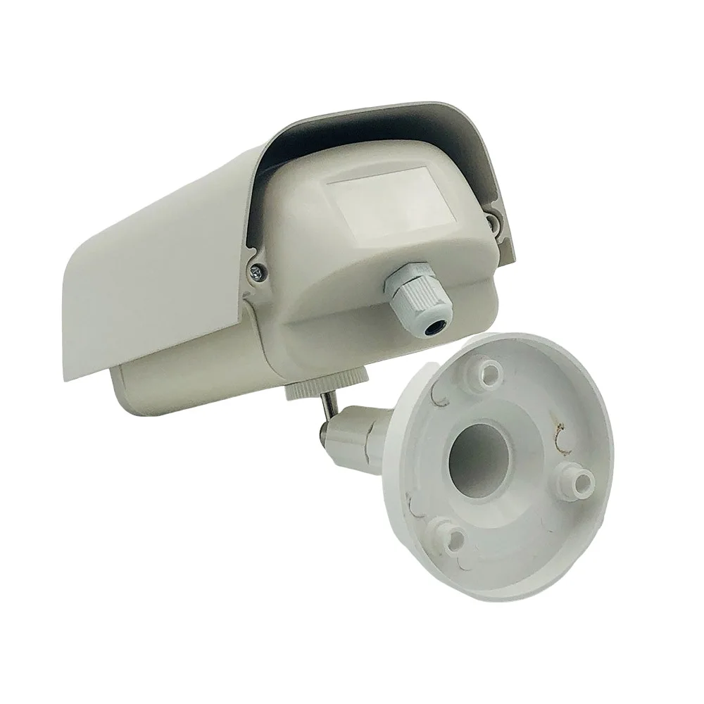 Small Universal Video Surveillance Security CCTV Camera Housing Monitoring Shell Protect Case & ABS Plastic Wall Mount Bracket