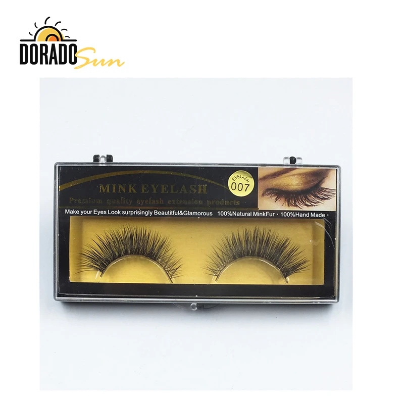 

DORADOSUN 1 Pair Hand Made Mink False Eyelashes Makeup Beauty Extension Tools