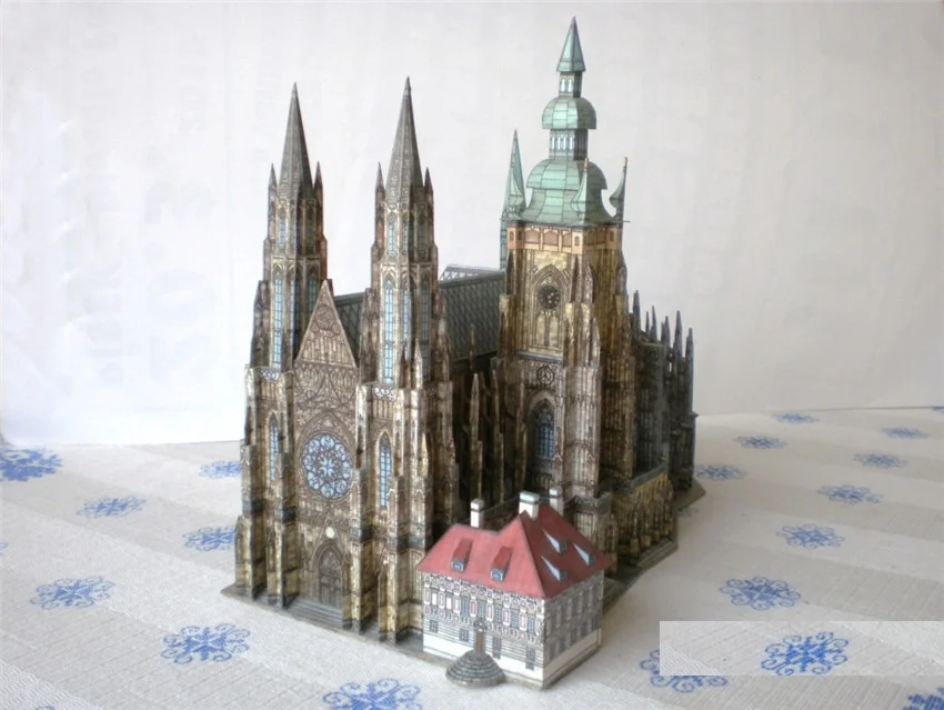3D пазл бумажная модель для строительства игрушка Великая архитектура мира