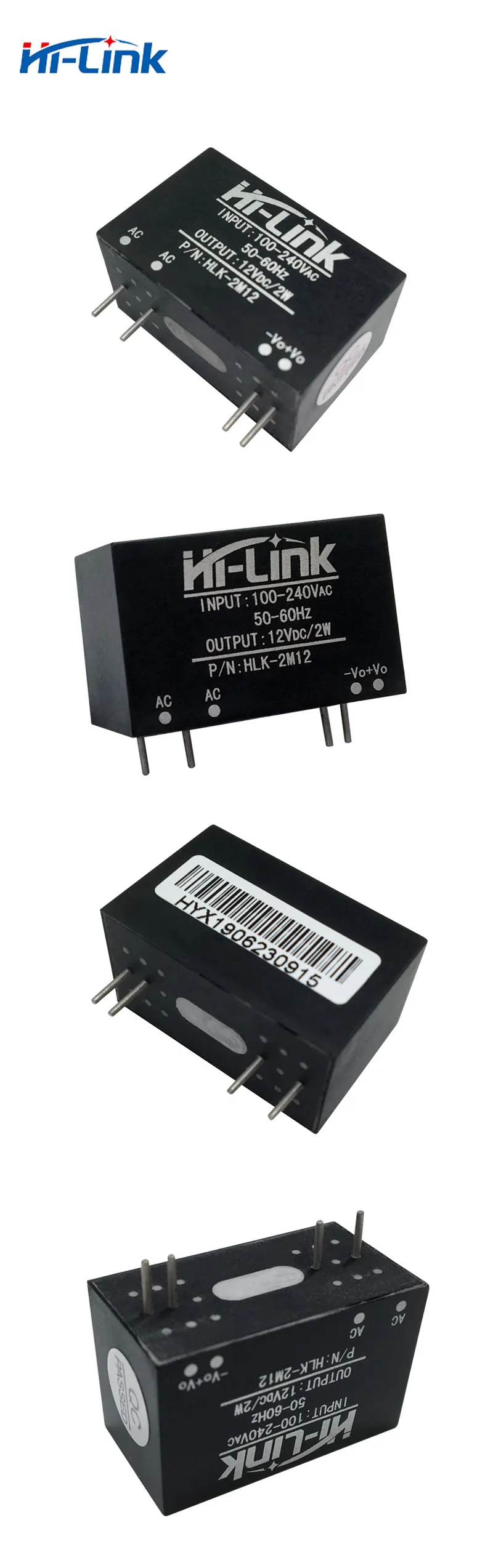 HLK-2M12 AC-DC 220 В до 12 В/2 W 170mA изолированный интеллигентая(ый) бытовой выключатель для ступенчатого понижения мини модуль питания