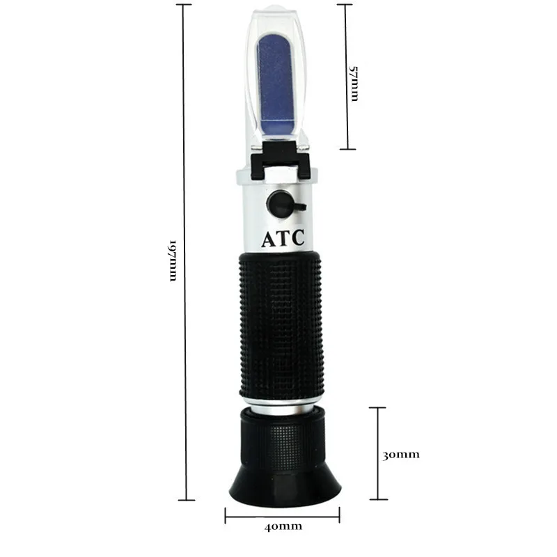 Bierwürze Weinrefraktometer Spezifisches Gewicht 1.000-1.130 Handheld 0-32 % Brix Zuckerkonzentrationsmessgerät Brauttester Densimete – Detail 5