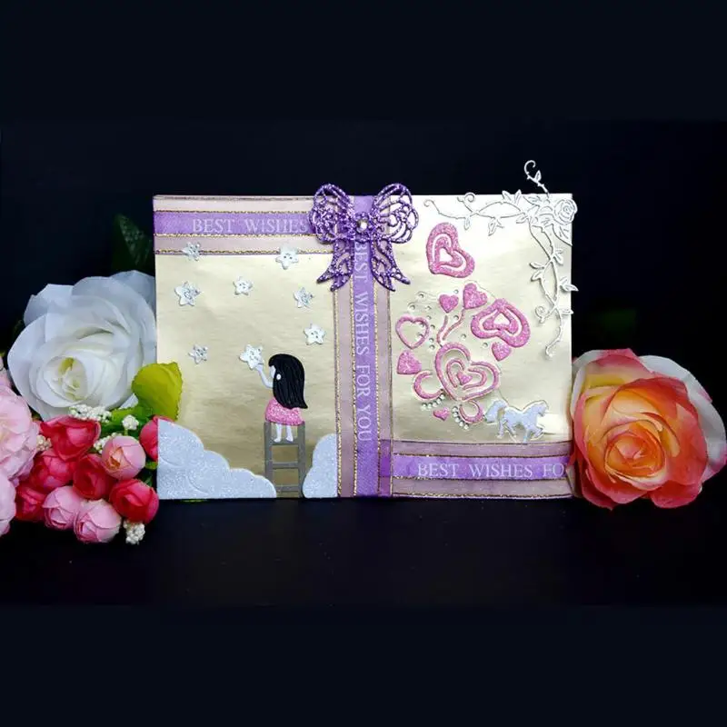 Металлический нож для резки штампов бумажная открытка сделай сам Скрапбукинг