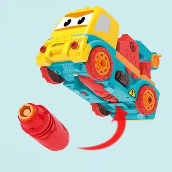 

New Infrared Remote Control Truck Electric Drill Children Toys Two-Way Electric Screw Disassembly Toys Children Educational Toys