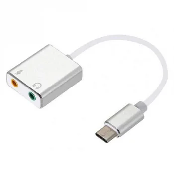 

Connector Type C Cable Sound Card Splitter External Adapter Headphone Usb Sound Card External Adapter With 3.5Mm Female