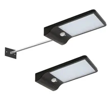 Солнечное освещение 48LED двухцветная настенная лампа Наружное водонепроницаемое освещение для двора аварийное дистанционное управление человеческая реагирующая на движение стены