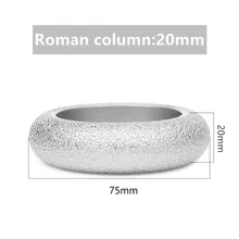 Disque de meulage en diamant brasé sous vide, disque de polissage, profil de bord Demi bullnose, qualité