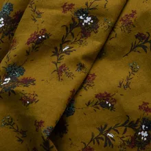 Высокое качество хлопок цветок ткань осень и зима утолщение tissu платье ручной работы рубашка одежда ткани