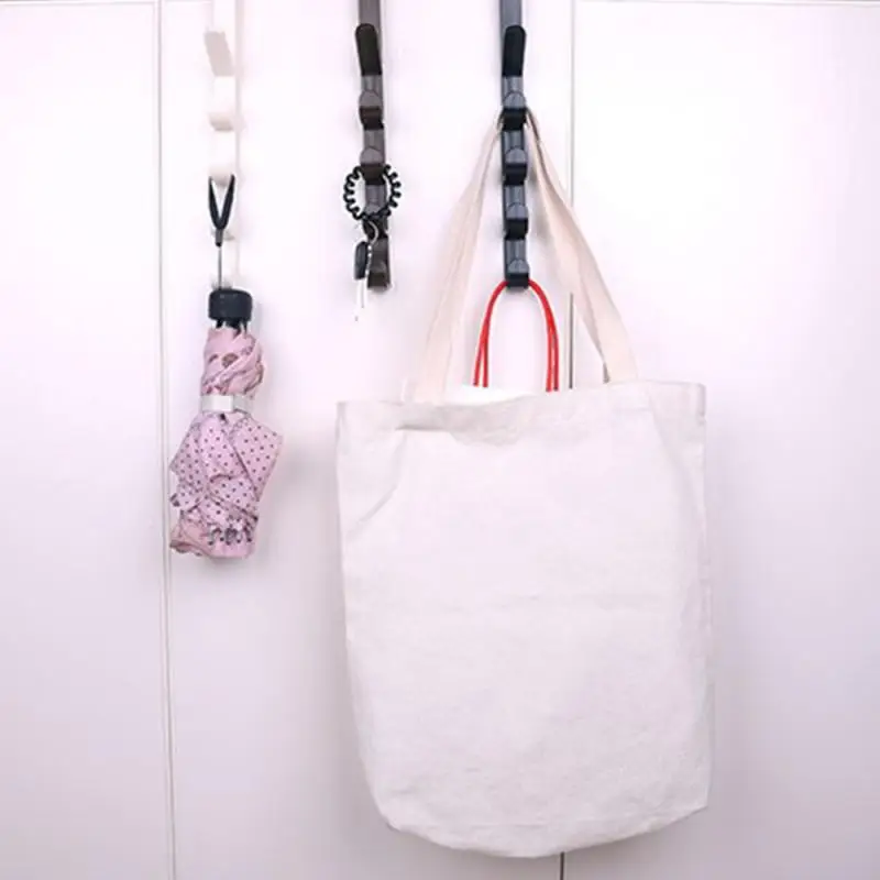 

Bedroom Door Hanger Clothes Hanging Rack Plastic Home Storage Organization Hooks Over The Door Purse Holder for Bags Towel