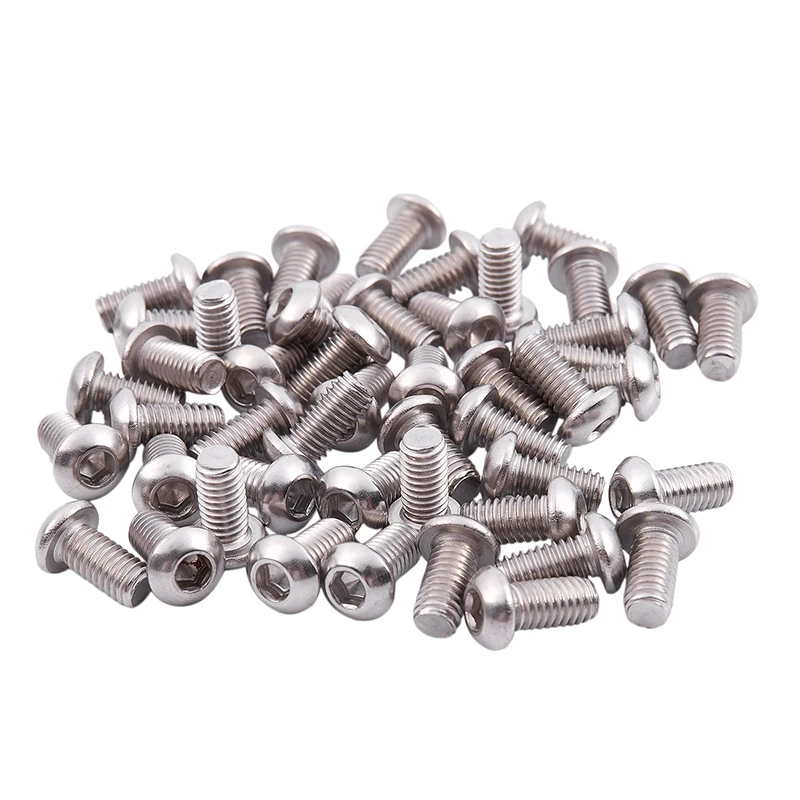 M6x12mm винты с шестигранной головкой из нержавеющей стали 50 шт
