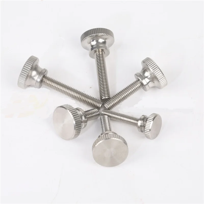 

M5 Knurled Thumb Screw With Collar With Knurling Screws Manual Adjustment Screws Bolt Knukles Tornillos Parafuso Tornillo DIN464
