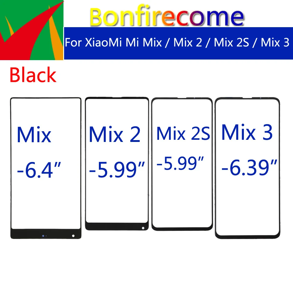 Сенсорный экран для XiaoMi Mi Mix 2 / 2S 3 сенсорный передняя панель стеклянная линза