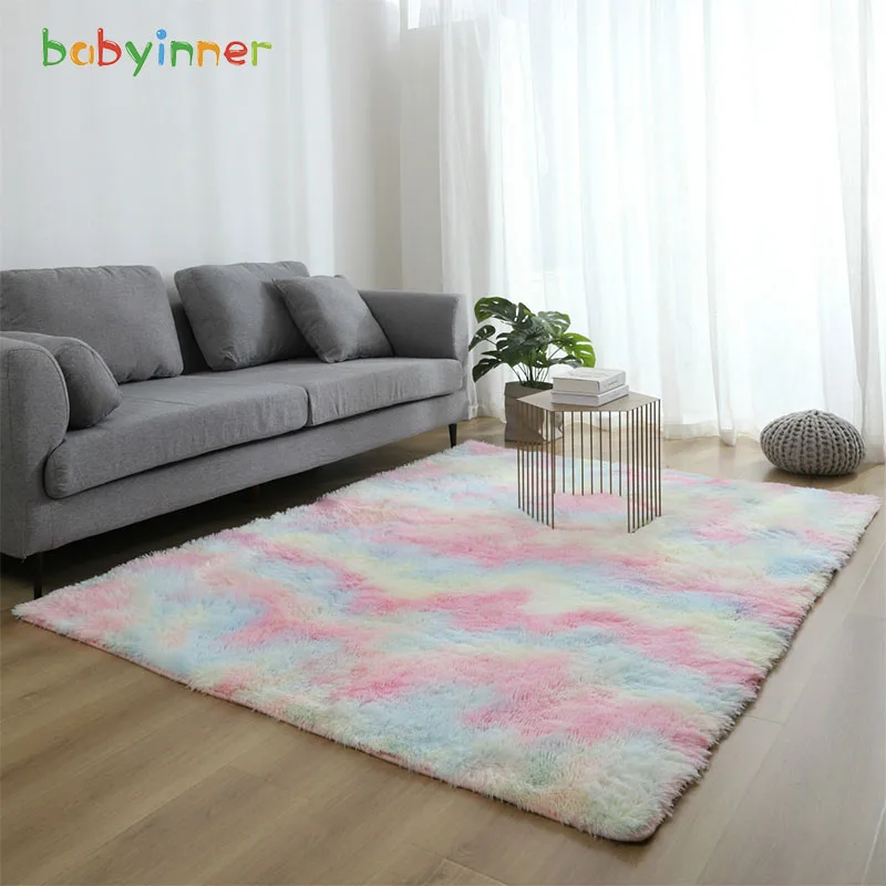 Babyinner плюшевые игровые коврики хлопковый Коврик для пола Нескользящие ковры с