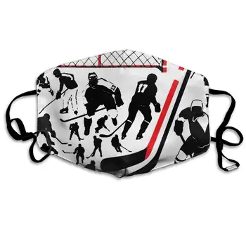 

Mouth Mask Hockey Player Fashion Earloop Face Mask For Kids Teens Men Women Winter Summer