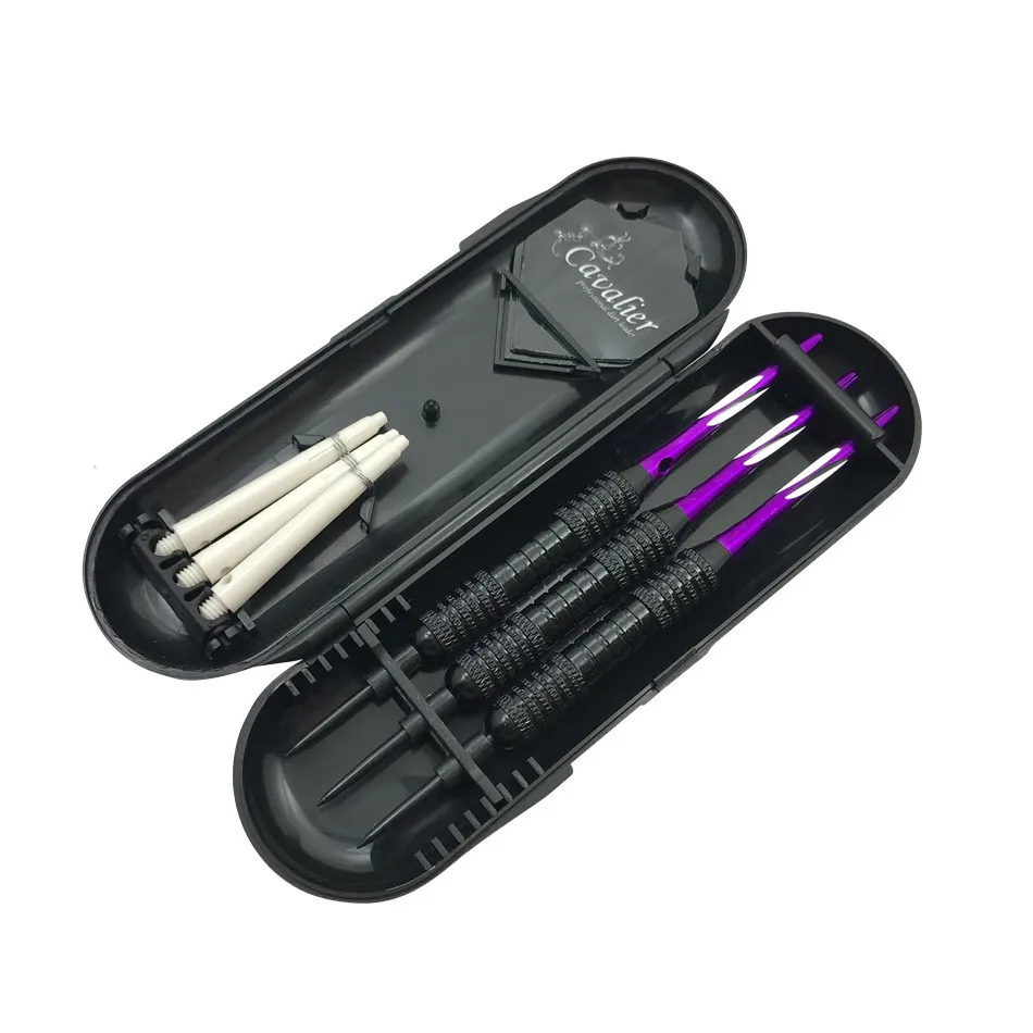 3pcs/set Professional Darts Free Carry Box 22g Black Golden Color Steel Tip Steel Tips Darts Darts With Brass Darts Shafts