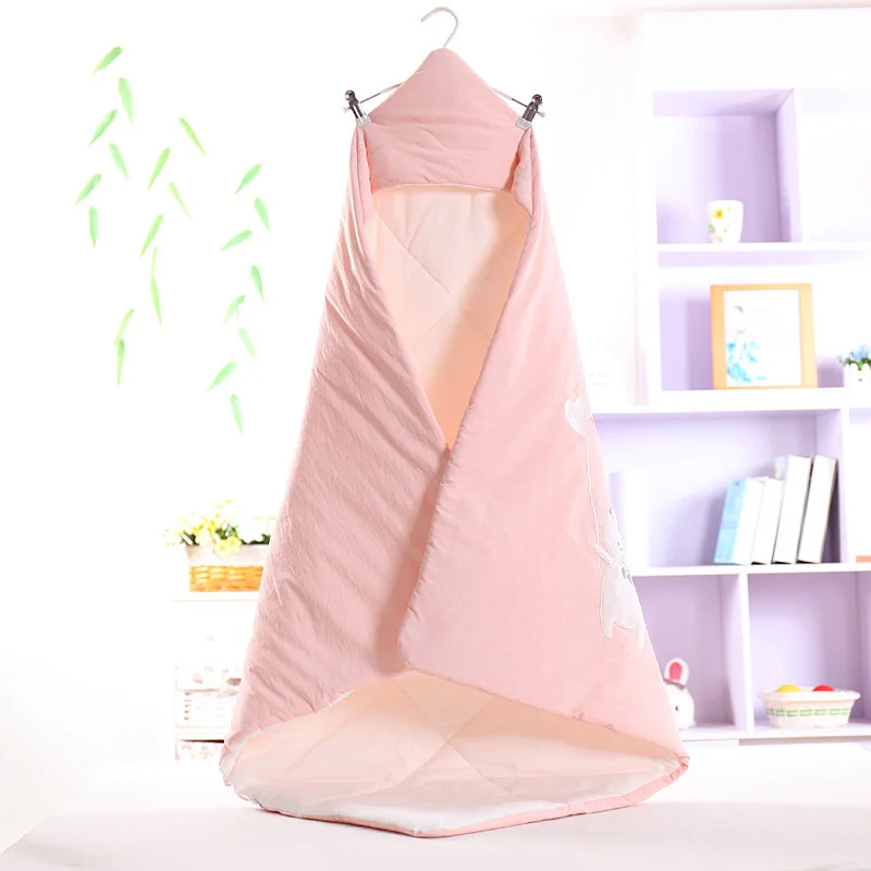 Piggy pink Противогрязные милые детские спальные разноцветные спальные мешки для новорожденных 100*100 см, детские пеленки для зимнего одеяла - Цвет: Piggy pink