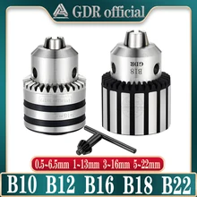 Mandril de broca pesado b10 b12 b16 b18 atarraxamento do furo máquina de trituração ferramenta de rotação do mandril da broca que aperta o mandril da máquina para a broca da ferramenta do cnc