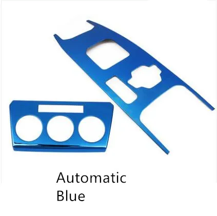 Нержавеющая сталь центральная консоль переключения передач украшенная рамка для Great Wall Haval H6 CAA124 - Название цвета: Automatic Blue