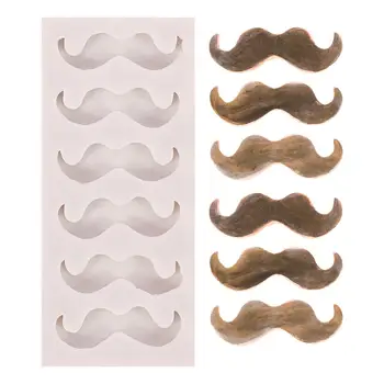 

Moustache Beard Shape Silicone Mold Cake Decorating Tools Jelly Cupcake Fondant Chocolate Sugarcraft Candy DIY Soap Mould