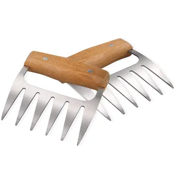 

Metal meat claws shredding sharp Bear Lift Tongs Meat Processor for Turkey Roasting Fork tenderizer Barbecue Tool From Burned
