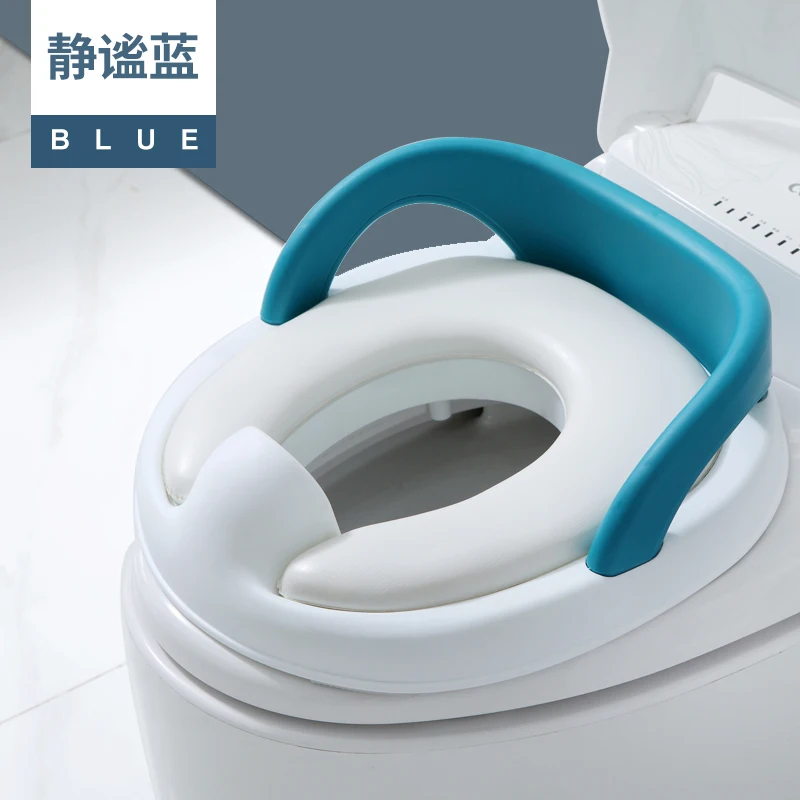 

soft cushion baby toilet seat with handle common use